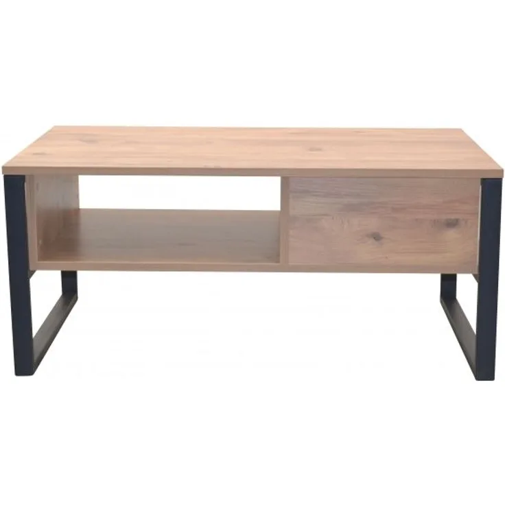 Couchtisch "Heike V", schwarz/braun