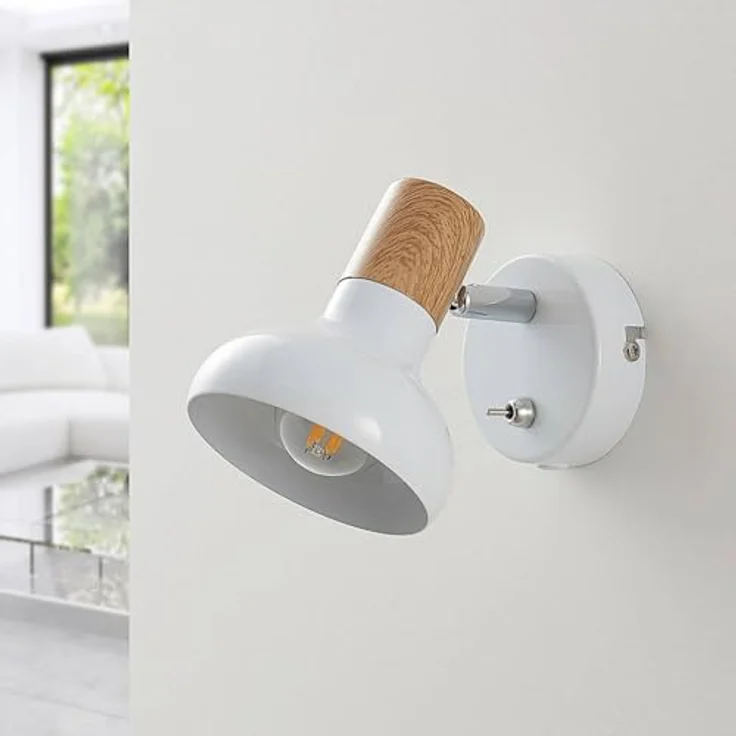 Lindby Strahler Fridolin, 1-flammige Deckenlampe in Weiß aus Metall mit E14-Fassung, Spot für Wohnzimmer und mehr – Bild 3