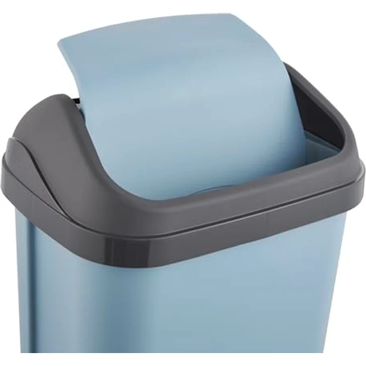 keeeper Mülleimer mit Schwingdeckel, 10 l, 25,5 x 19 x 38 cm, Swantje, Blau (Nordic Blue) – Bild 4