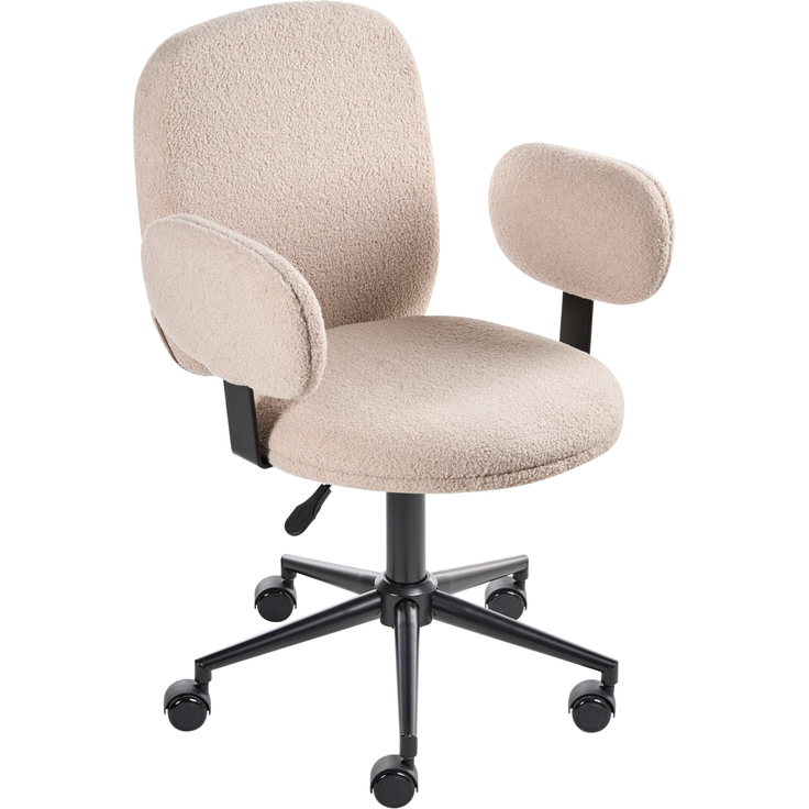 Schreibtischstuhl MORAGA Bouclé Beige – Bild 5