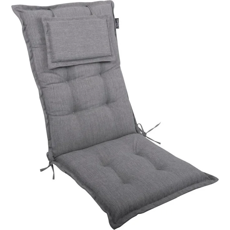 LILENO HOME Hochlehnerauflage Gartenstuhl Auflage, bequeme Sitzauflage für Gartenmöbel, Stuhlkissen, (1 St, 1er Set), Polsterauflage Grau Y, Sitzpolster für Klappstühle