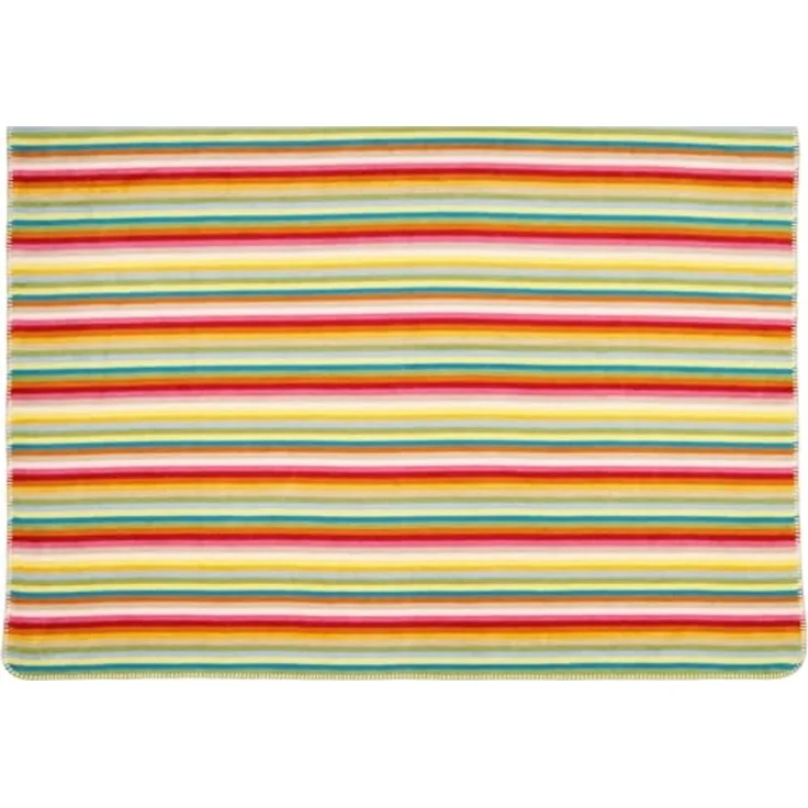 CAWÖ Wohndecke, 150x200cm - Lifestyle, Streifen, Fleece Mehrfarbig 150x200cm – Bild 2