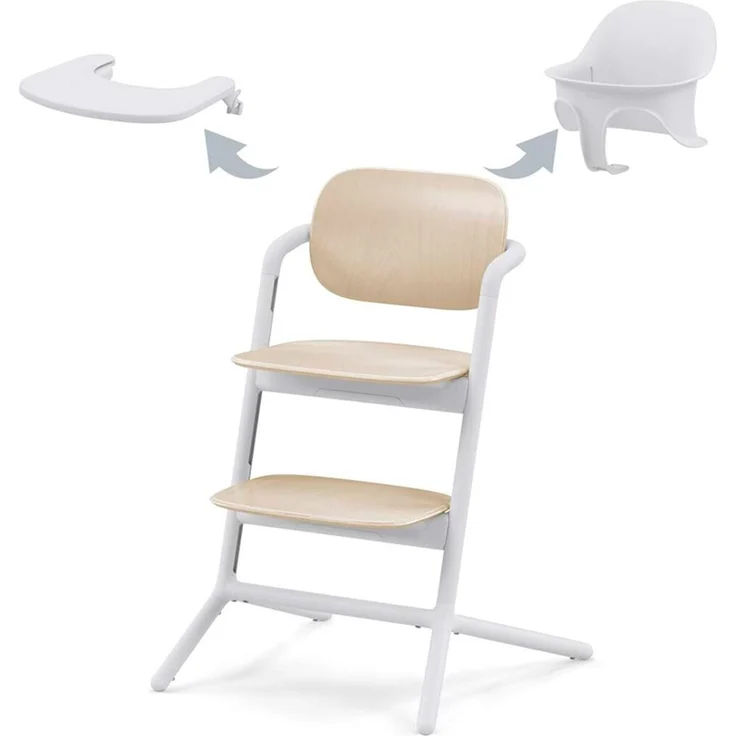 Cybex Lemo 3-in-1 Kinderstuhl Sand White Braun sand – Bild 1