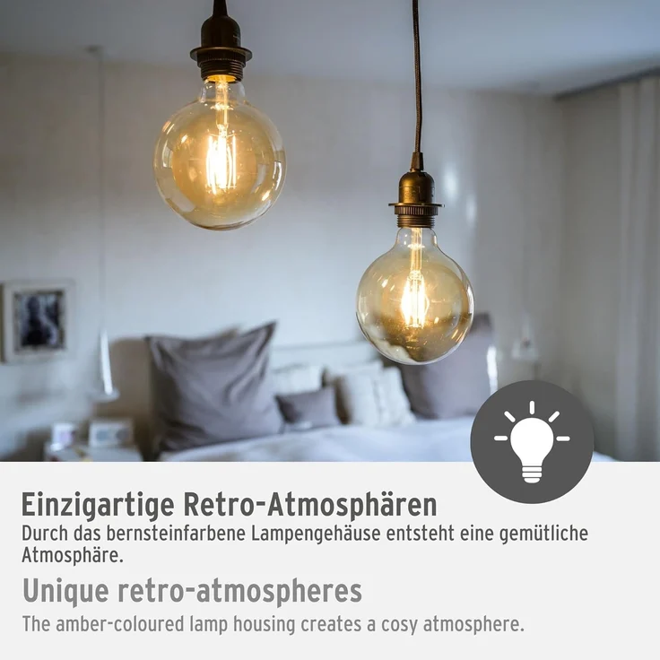 Brennenstuhl WiFi Filament LED Lampe Globe EEK F – Bild 3