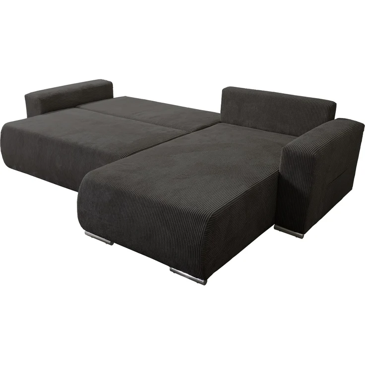 Sofa Couch Ecksofa Eckcouch Wohnlandschaft Schlaffunktion Lincoln Cord Bezug – Bild 6