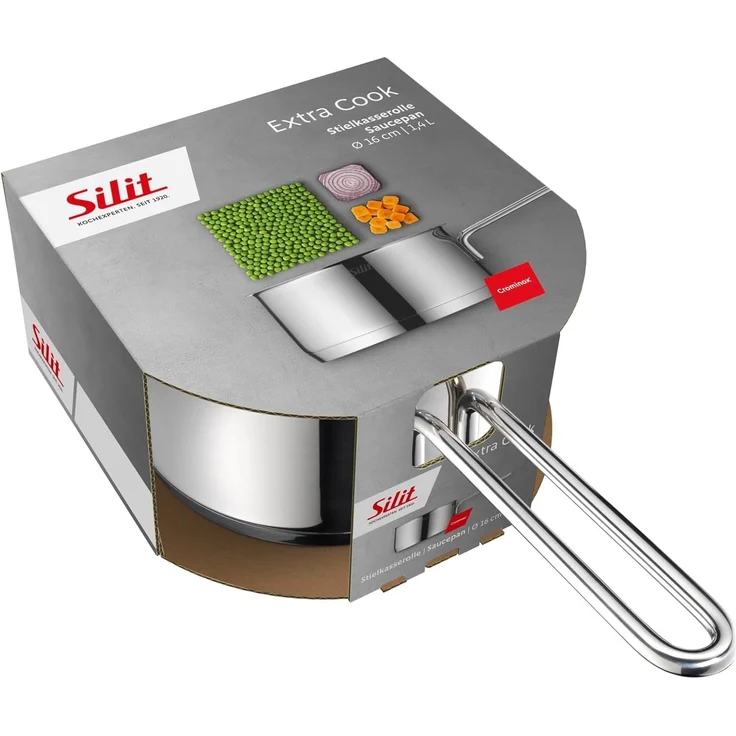 Silit Kasserolle Extra Cook, Edelstahl 18/10 (1-tlg), SiliTherm Universalboden, induktionsgeeignet, spülmaschinengeeignet – Bild 7