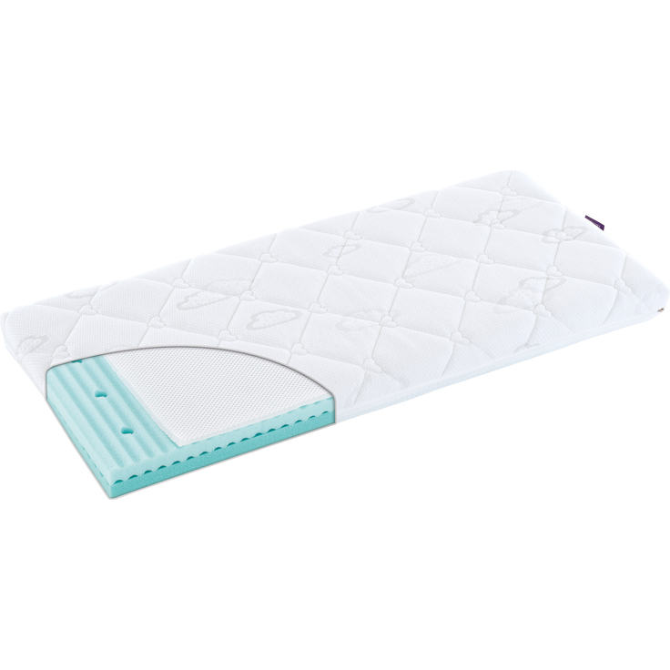 Träumeland Beistellbett Matratze AIR 43 x 80 x 7 cm, eckig