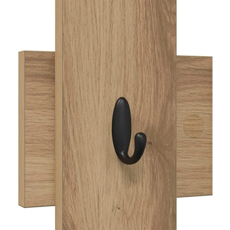 vidaXL Wandmontierter nachttisch Artisan-Eiche 60 x 3 x 82 cm 874482 – Bild 7