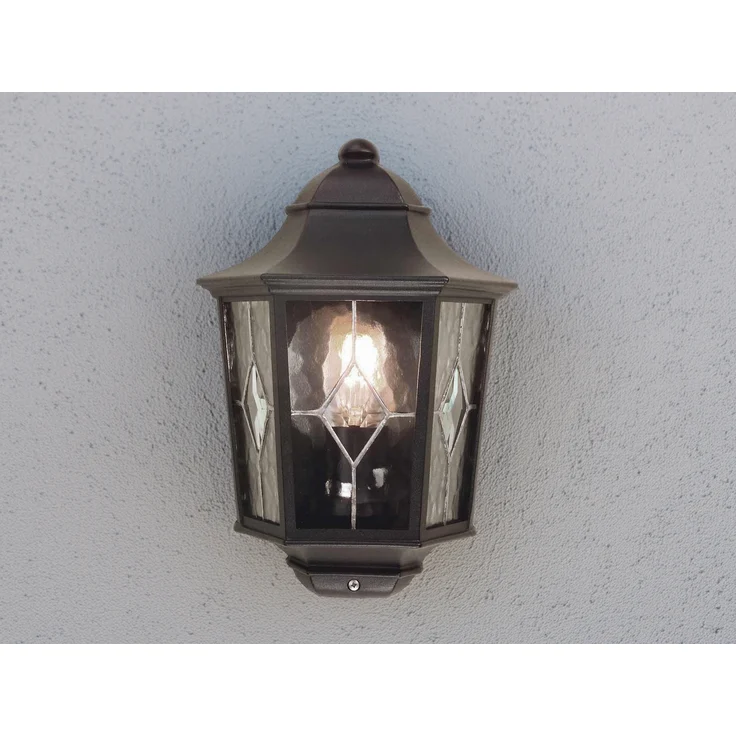 Außenleuchte, Wandlampe, Laterne, ALU-Druckguss, Schwarz – Bild 3