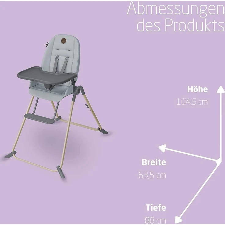 Maxi-Cosi Ava Eco Beyond Hochstuhl - Grey Grau hel – Bild 7