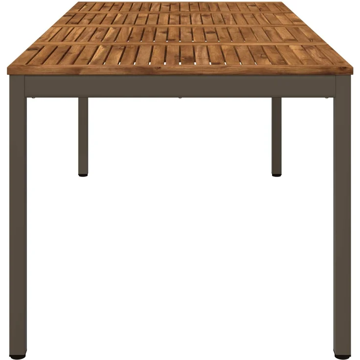 vidaXL Gartentisch NAARDEN Natur und Kaffee 147 x 88,5 x 75 cm 901324 – Bild 4