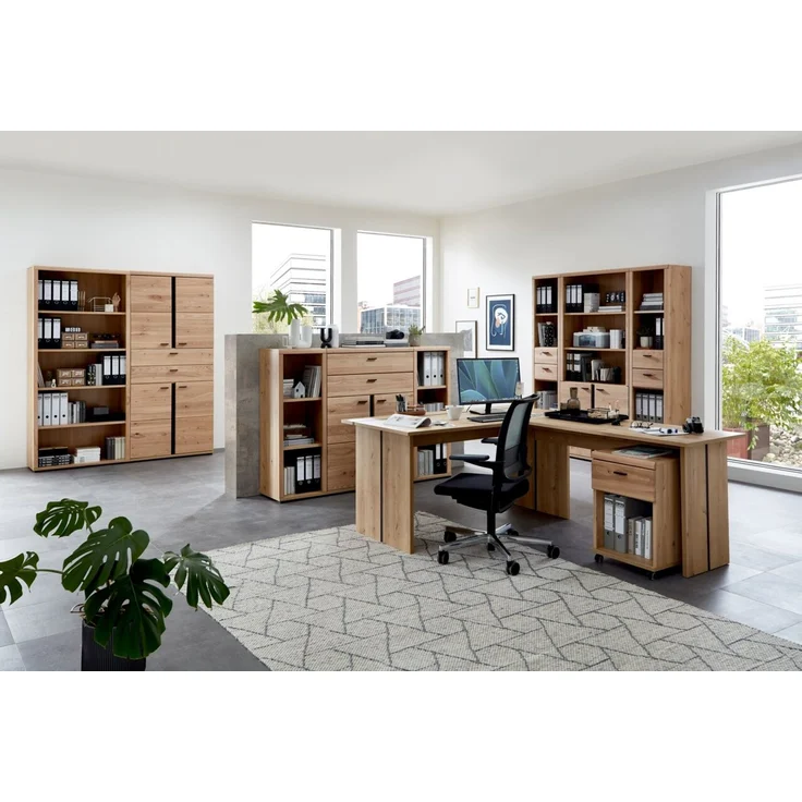 InnoStyle Schreibtisch Anbauwinkel SONOS Old Artisan Eiche 120 x 60 cm Natur – Bild 3