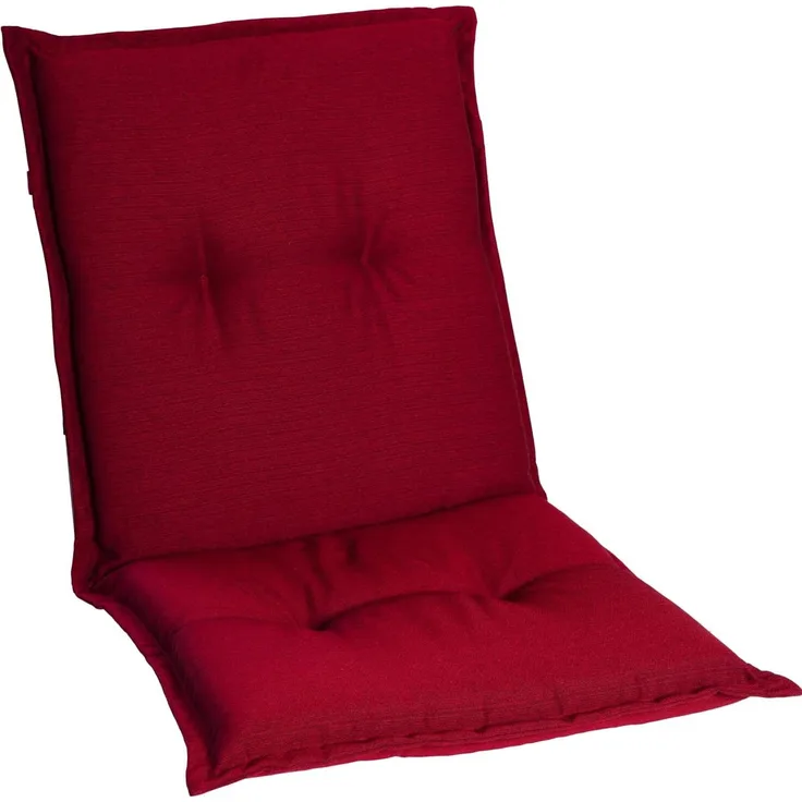 Prato Polsterauflage Sesselauflage Gartenstuhl PE 50 x 100 x 8 cm Rot / Weiß
