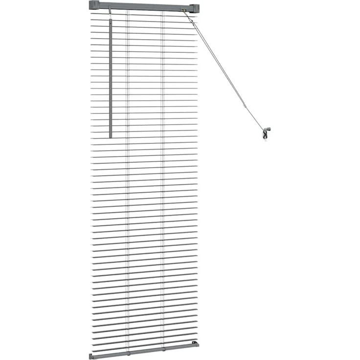 vidaXL Balkenjalousien Dunkelgrau 130 x 40 cm Aluminium 42006035 – Bild 6
