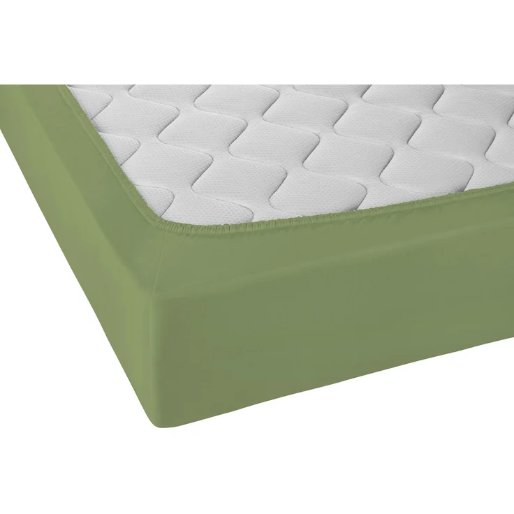 biberna Jersey-Elastic-Spannbetttuch 0077866, fichte, 1x 120x200 cm - 130x220 cm – Bild 2