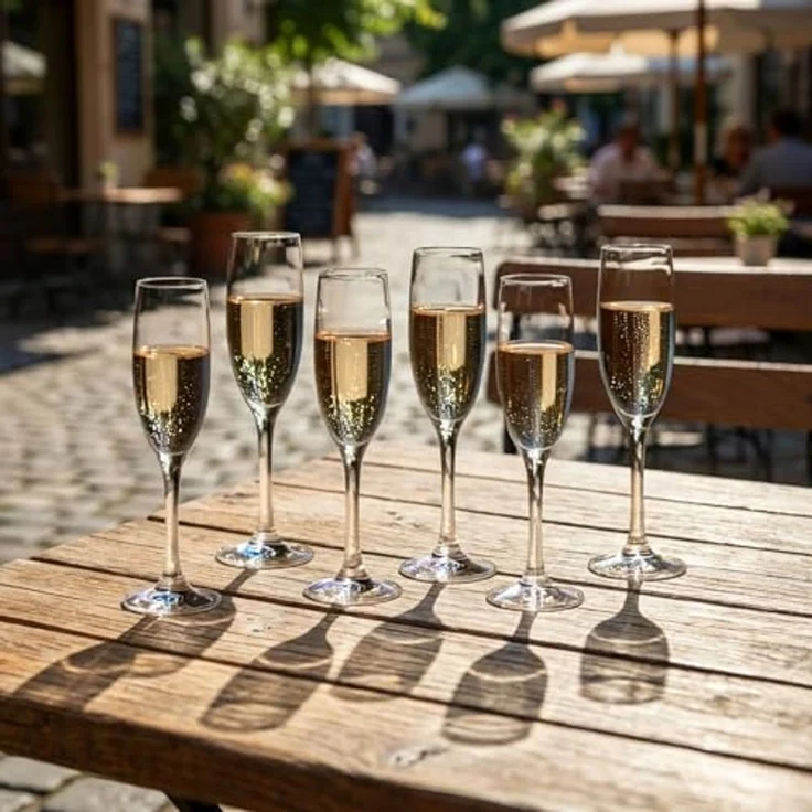ECHTWERK Sektglas Champagnerkelche Set 170 ml, 6-tlg, Glas, für Champagner, Schaumwein, Aperitifs, ideal für Feierlichkeiten – Bild 7