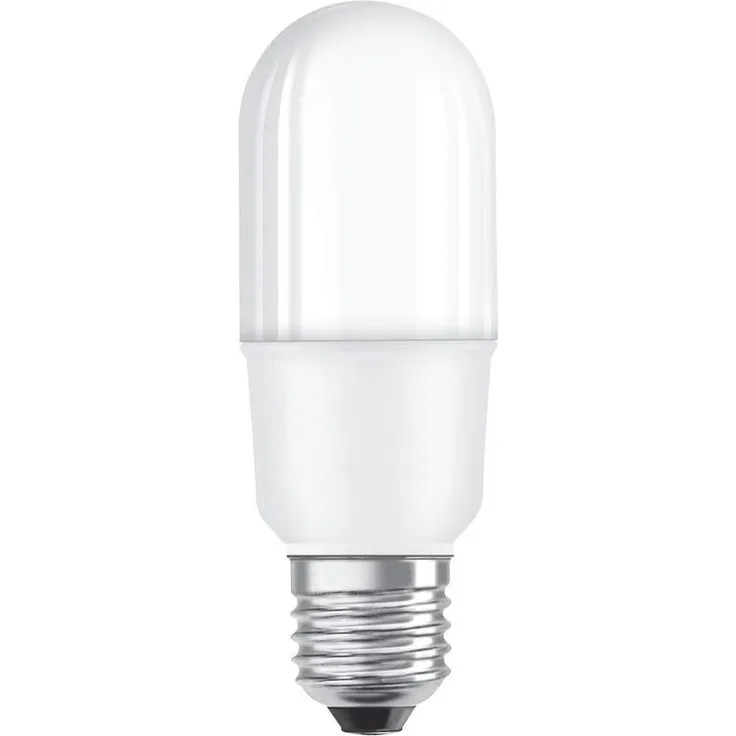 OSRAM LED Lampe mit E27 Sockel, Kaltweiss(4000K), Stabform, 8W, Ersatz für 60W-Glühbirne, matt, LED STAR STICK, 1 Stück (1er Pack), Kaltweiß