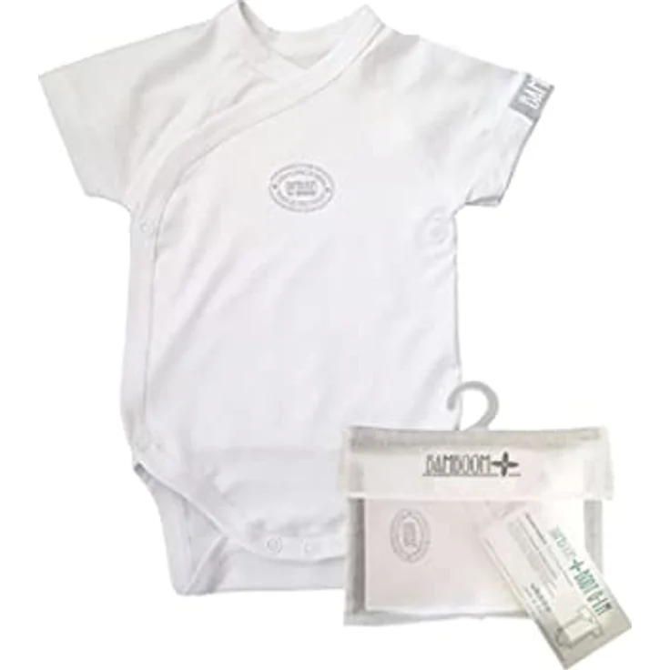 Bamboom Babybody Weiß 6 Monate Weiß – Bild 2