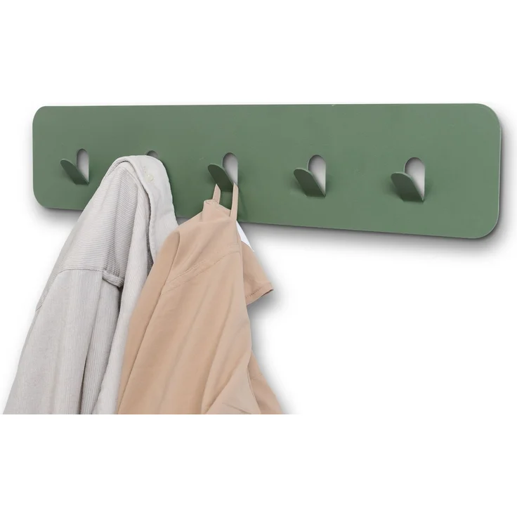 Garderobenleiste >Tilly< in grün, Metall - 50x10x3cm (BxHxT) – Bild 4