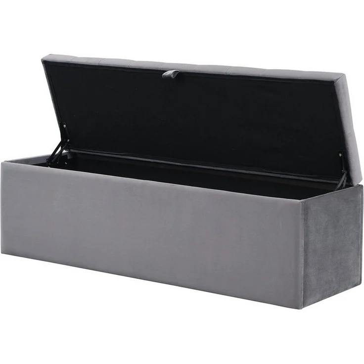 BlingBin Bettbank Polsterbank mit Stauraum und Deckel auch als Garderobenbank geeignet (1er Set, 1-St, 1pcs), Truhenbank, Aufbewahrungsbank für Wohnzimmer, Schlafzimmer – Bild 3