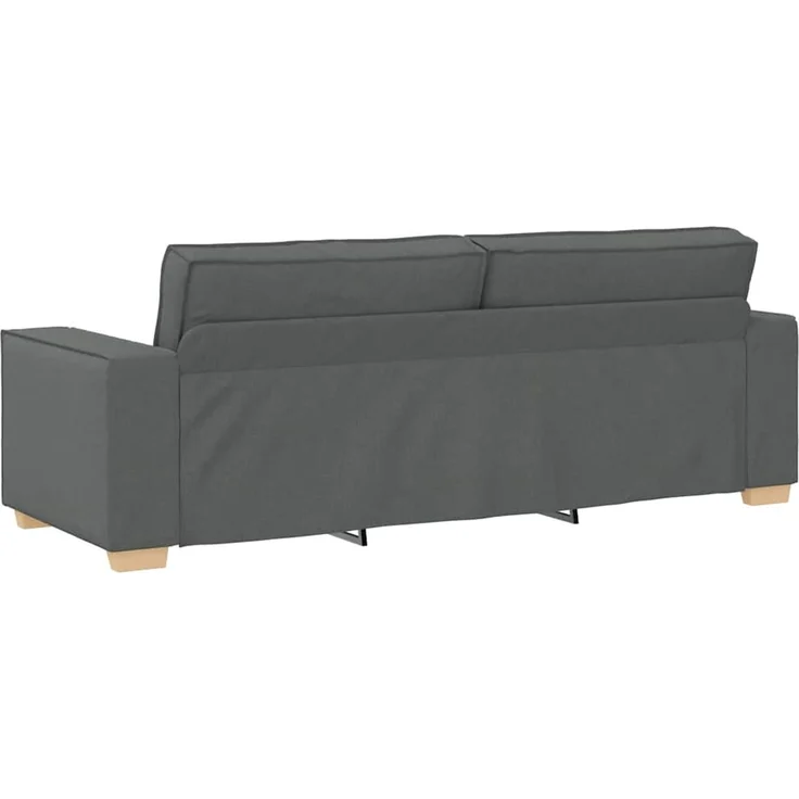vidaXL 3-Sitzer-Sofa Dunkelgrau 220x78x84 cm Stoff 4104991 – Bild 5