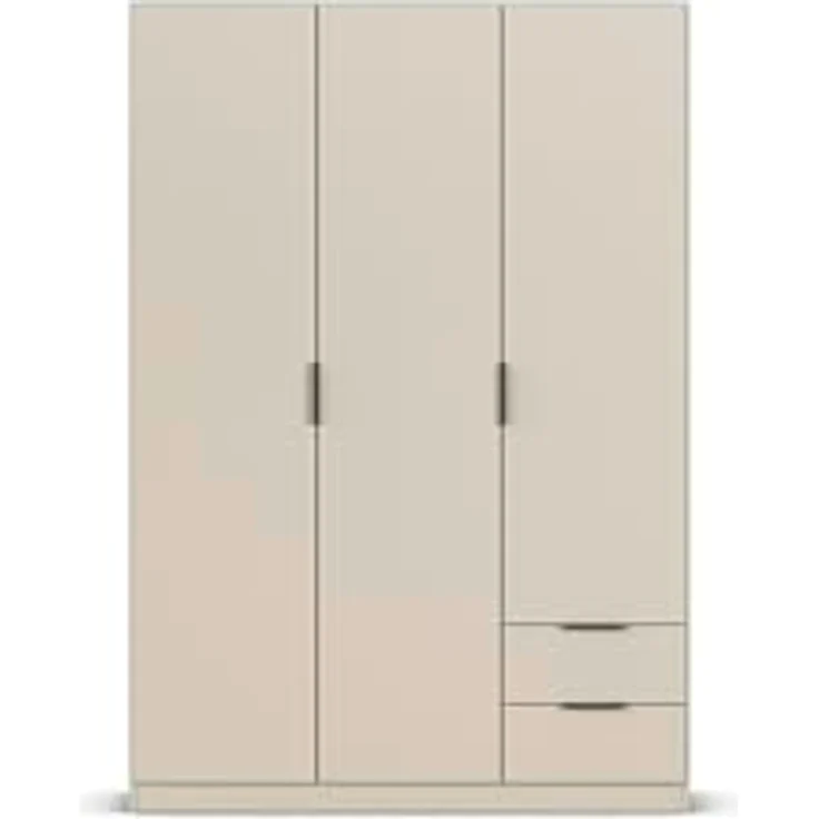 Rauch Möbel Lagoa, Kleiderschrank, Garderobe für Schlafzimmer, Kinderzimmer, Jugendzimmer 3-türig, 2 Schubladen, mit Zubehör Classic, Farbe Beige, Breite 136 – Bild 11