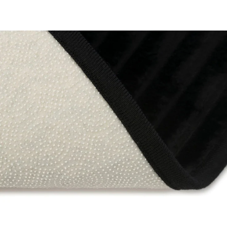 Gözze Badematte Berlin, Höhe 7 mm, rutschhemmend beschichtet, fußbodenheizungsgeeignet, Polyester, rechteckig, Badteppich, Uni Farben, Cord Optik, waschbar – Bild 3