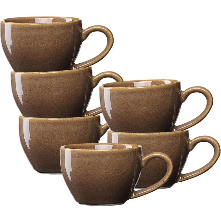 Ritzenhoff & Breker Sahara Espressotasse 100 ml 6er Set - Dunkelbraun