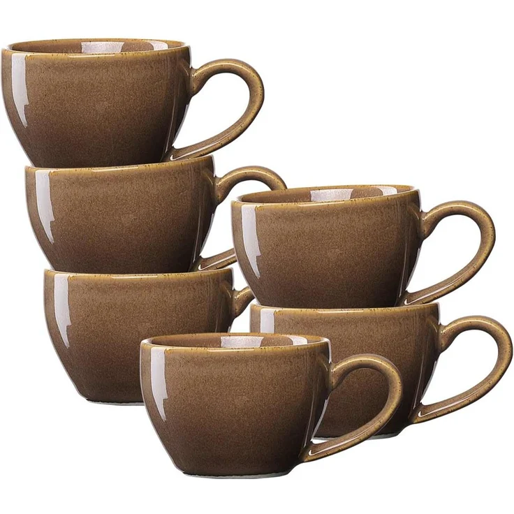 Ritzenhoff & Breker Sahara Espressotasse 100 ml 6er Set - Dunkelbraun – Bild 1