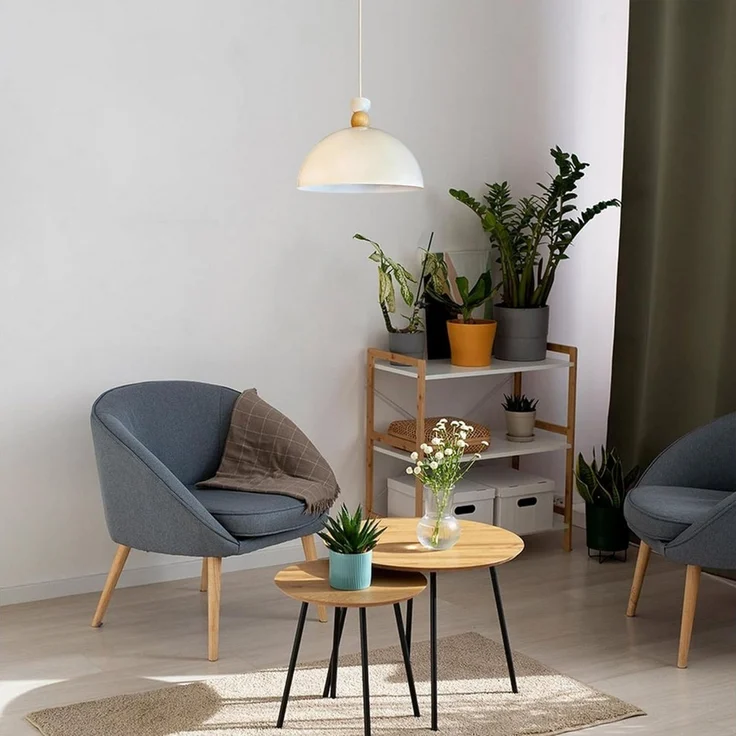 Bamyum Pendelleuchte Pendelleuchte Yimpi Hängelampe Industrial Ø30 cm, E27, Moderne Lampe, ohne Leuchtmittel, E27, Dimmbar, Einstellbare Kabellänge – Bild 2