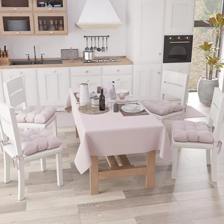 Petti Artigiani Italiani - Tischdecke, Küchentischdecke aus Baumwolle, einfarbig, Cipria X15 Plätze (140 x 300 cm) – Bild 4