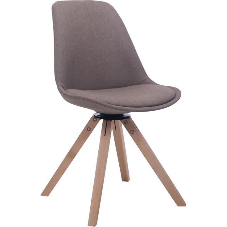 Besucherstuhl PERTH - Stoff Taupe 48x56x84 cm Eckig | Besucherstühle Konferenzstuhl Wartezimmerstuhl Bürostühle Bürostuhl Konferenzraum Wartezimmer