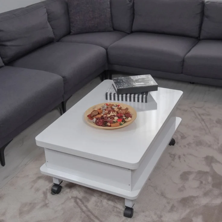 Skye Decor 'Helsinki - White' Couchtisch, Weiß, 120 x 70 x 90 cm – Bild 1