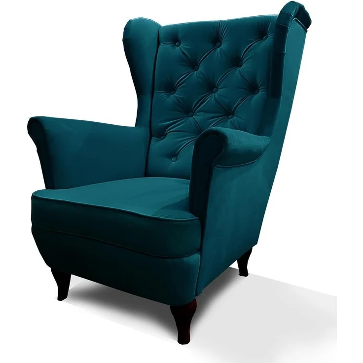Beautysofa Ohrensessel Ohrensessel Sessel FALCO Chesterfield Wohnzimmersessel Fernsehsessel