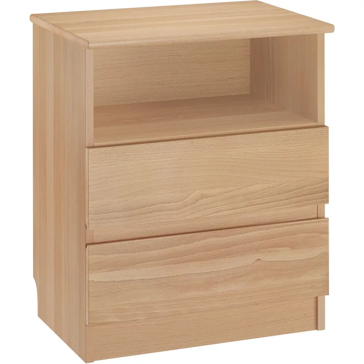 Nachttisch Schubladenkommode mit zwei Auszügen Buche 90.20-K45