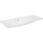 Fackelmann LUGANO Waschbecken 115 cm aus Gussmarmor, Ablage rechts