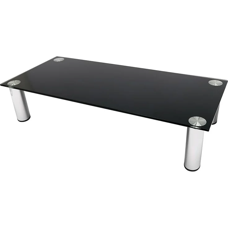 Melko TV-Rack Bildschirmerhöhung Schreibtischaufsatz Glasaufsatz Monitoraufsatz (Stück), Robust und stabil – Bild 2