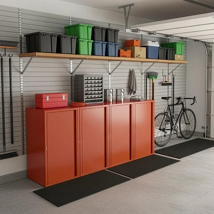 Metallschrank Burlöv Stahl Ziegelrot [en. casa] – Bild 6