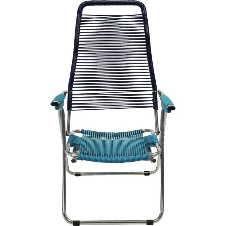Spaghetti Sessel/Liegestuhl multicolor blau