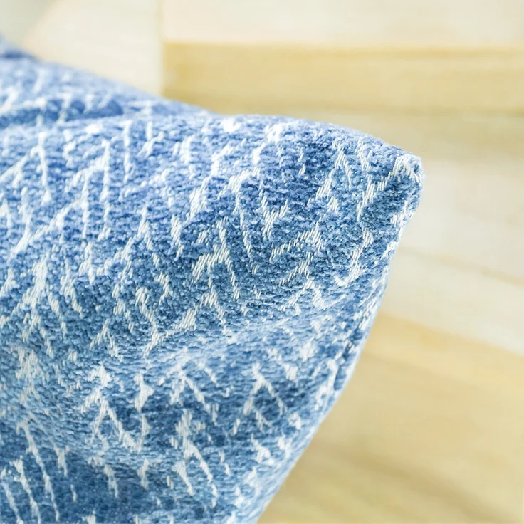 Kissen Deko von Lysel - blau Asilah 48x48 Polyacetylen Polyester Baumwolle kissenbezug Dekokissen – Bild 2
