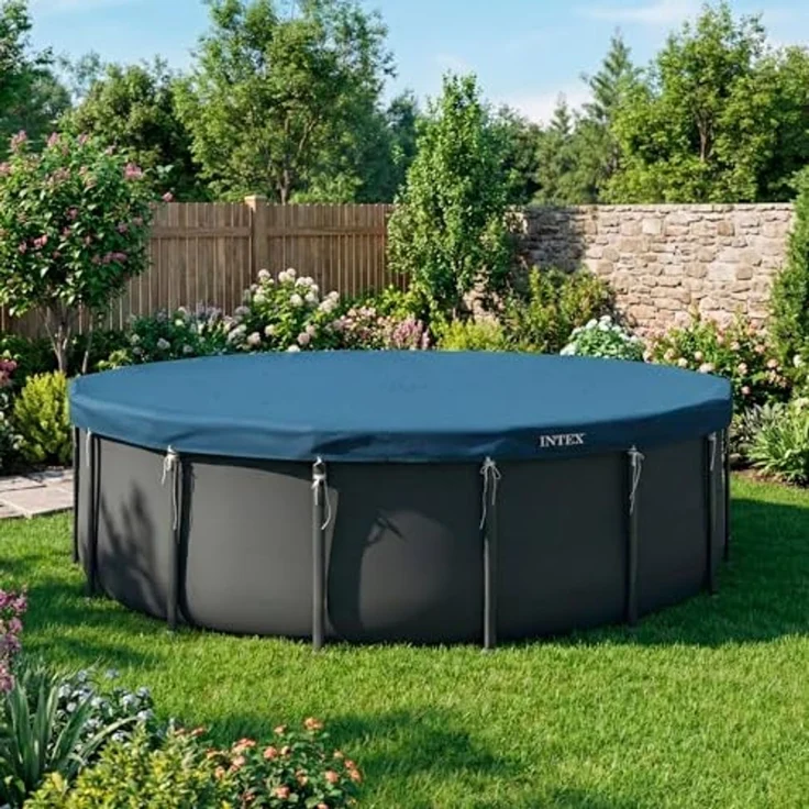 Intex Pool-Abdeckplane Deluxe, Ø 488 cm – Bild 2