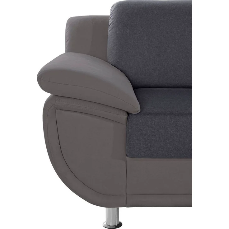 TRENDMANUFAKTUR Ecksofa Rondo 3, zeitlos und bequem, Materialmix, breite Armlehnen, L-Form, wahlweise mit Federkern für mehr Komfort, wahlweise mit Bettfunktion – Bild 3