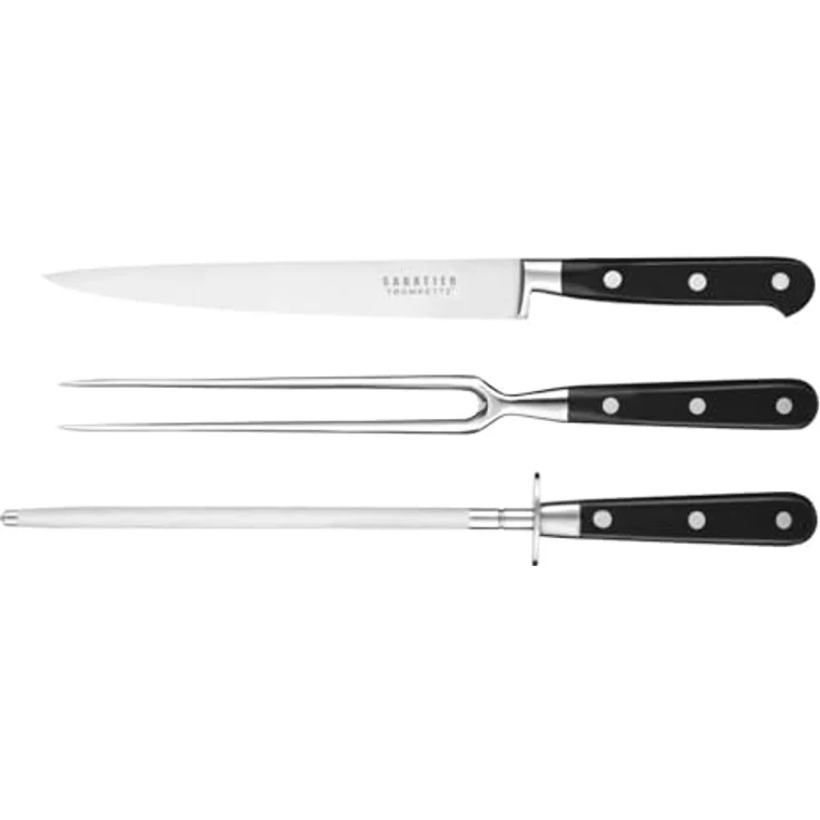 Richardson Sheffield SABATIER TROMPETTE Tranchiermesser Set 3-teilig – Bild 2