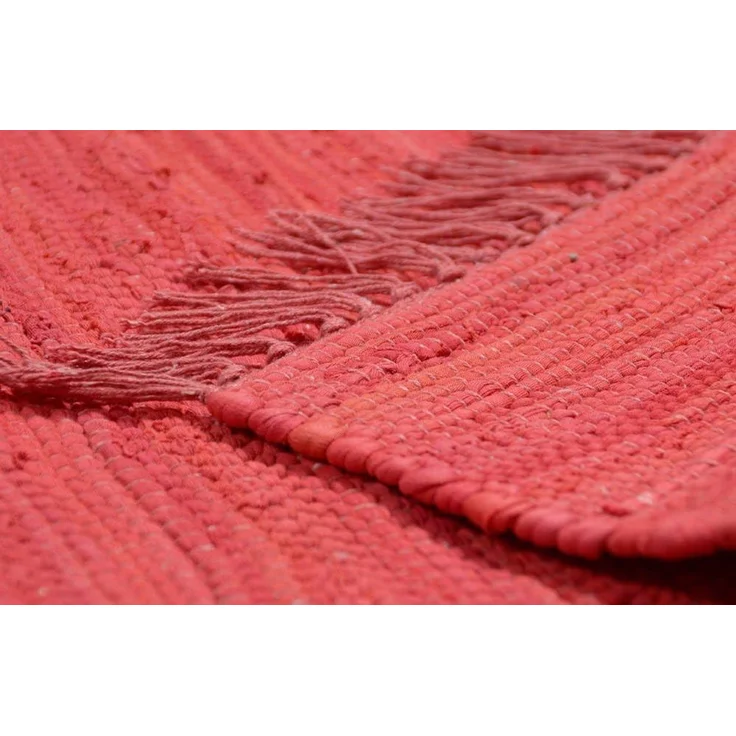 THEKO Teppich Happy Cotton Fleckerl, handgewebt, rechteckig, Höhe: 5 mm, Flachgewebe, reine Baumwolle, meliert, mit Fransen, auch als Läufer – Bild 7