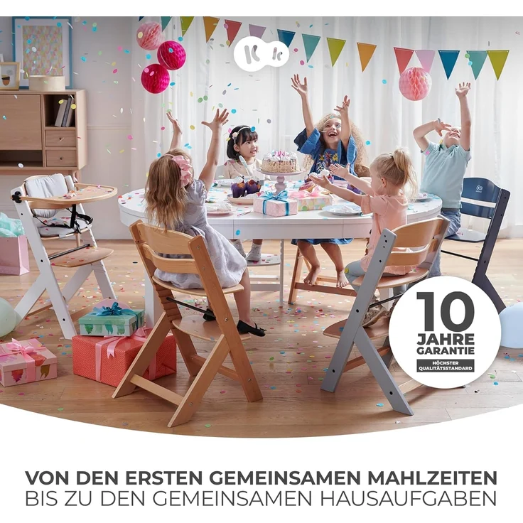 Kinderkraft 'Enock' Hochstuhl, Grey - Grau – Bild 3