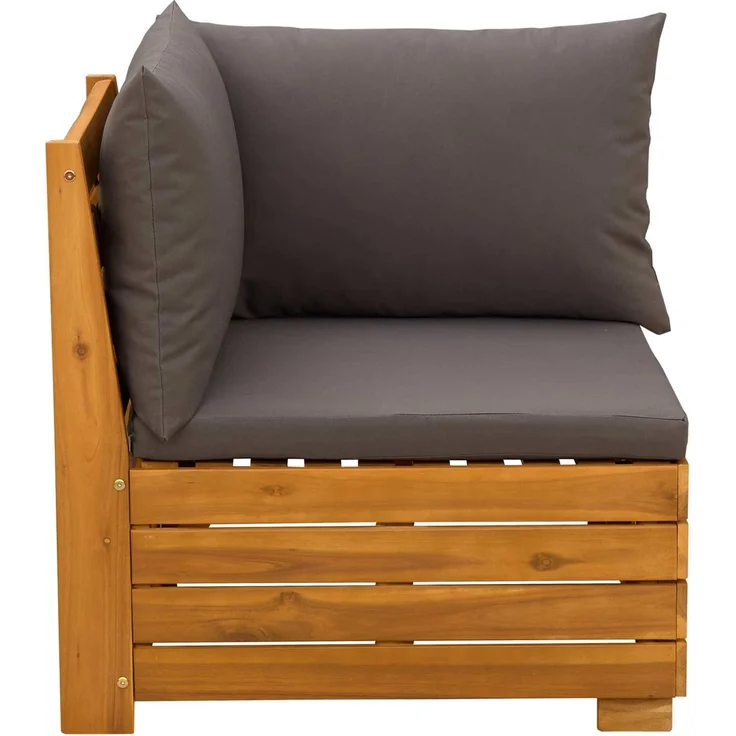 vidaXL Garten Sofa Eck Massivholz Akazie Braun 42022435 – Bild 4