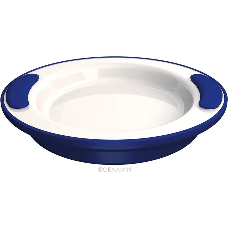 Ornamin Speiseteller ORNAMIN Thermoteller, (2 St), Esshilfe l Alltagshilfe l bruchstabil l Made in Germany