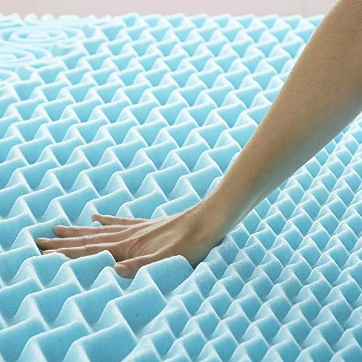 LUCID 5cm Matratzen-Topper mit Zonen und kühlendem Gel-Memory-Foam, 135x190 cm – Bild 5