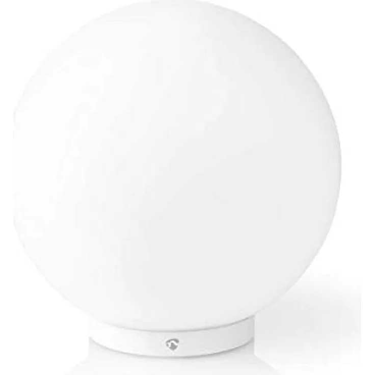 NEDIS SmartLife Stimmungslicht Wi-Fi, Rund, 360 lm, RGB/Warm bis kühlweiß, 2700-6500 K, 5 W, Glas, 1 Stück