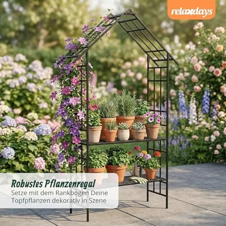 Rosenbogen mit Sitz- oder Blumenbank 10052851 – Bild 3